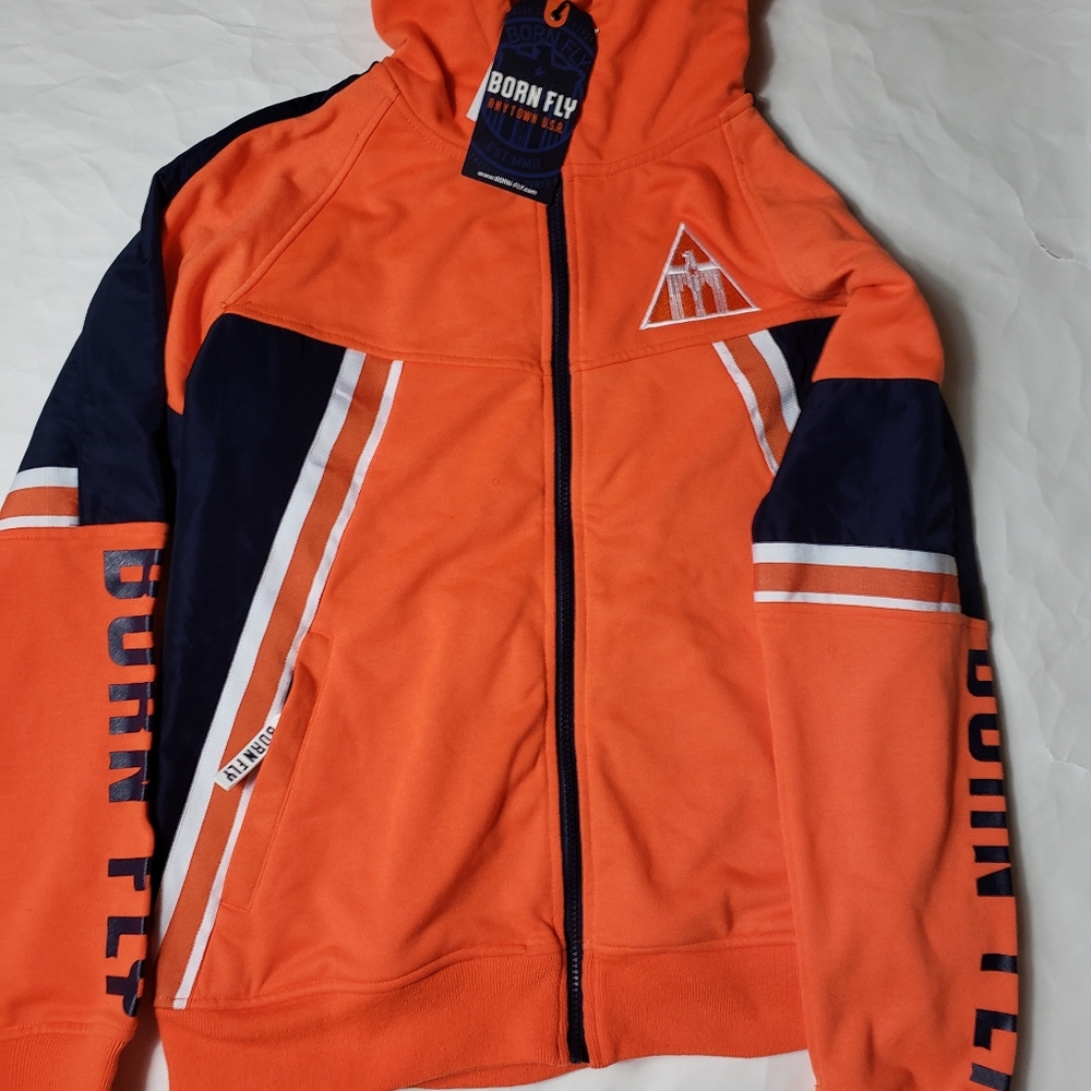Orange Born Fly Hoodie